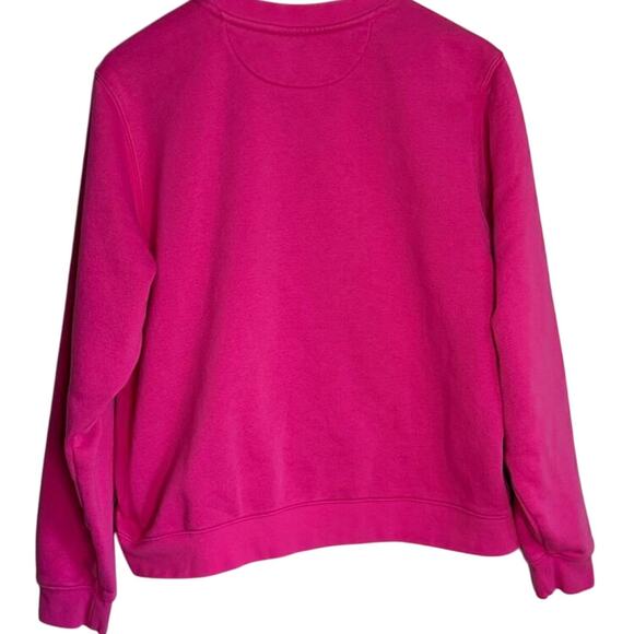 Nike Golf Women’s Medium Pink Crewneck Sweatshirt Pullover Logo Sweater - Picture 3 of 5